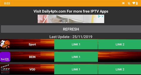 Daily free iptv links